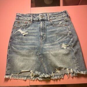 American eagle curvy high rise denim‎ mini skirt